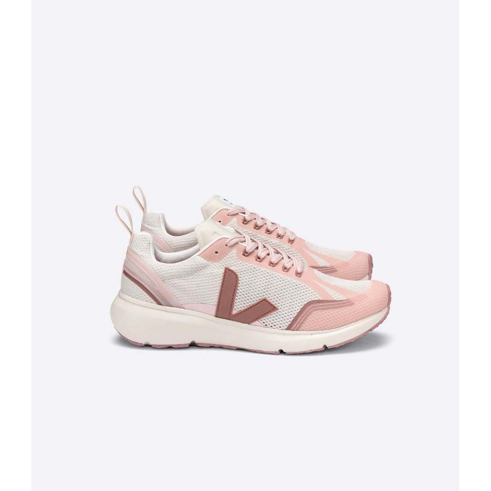 παπουτσια γυναικεια Veja CONDOR 2 ALVEOMESH Beige/Pink | GR 497PJJ